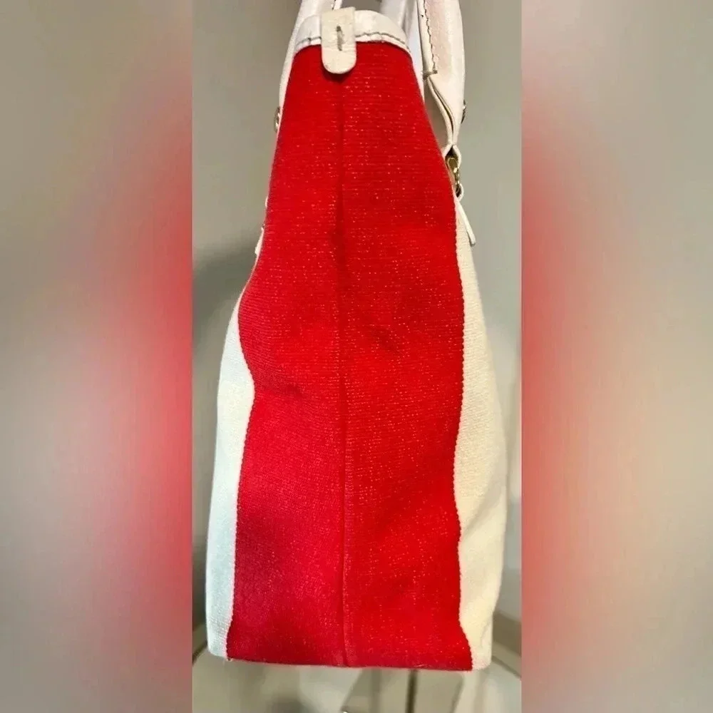 Gently used KATE SPADE Clothe Striped Open Top Tote